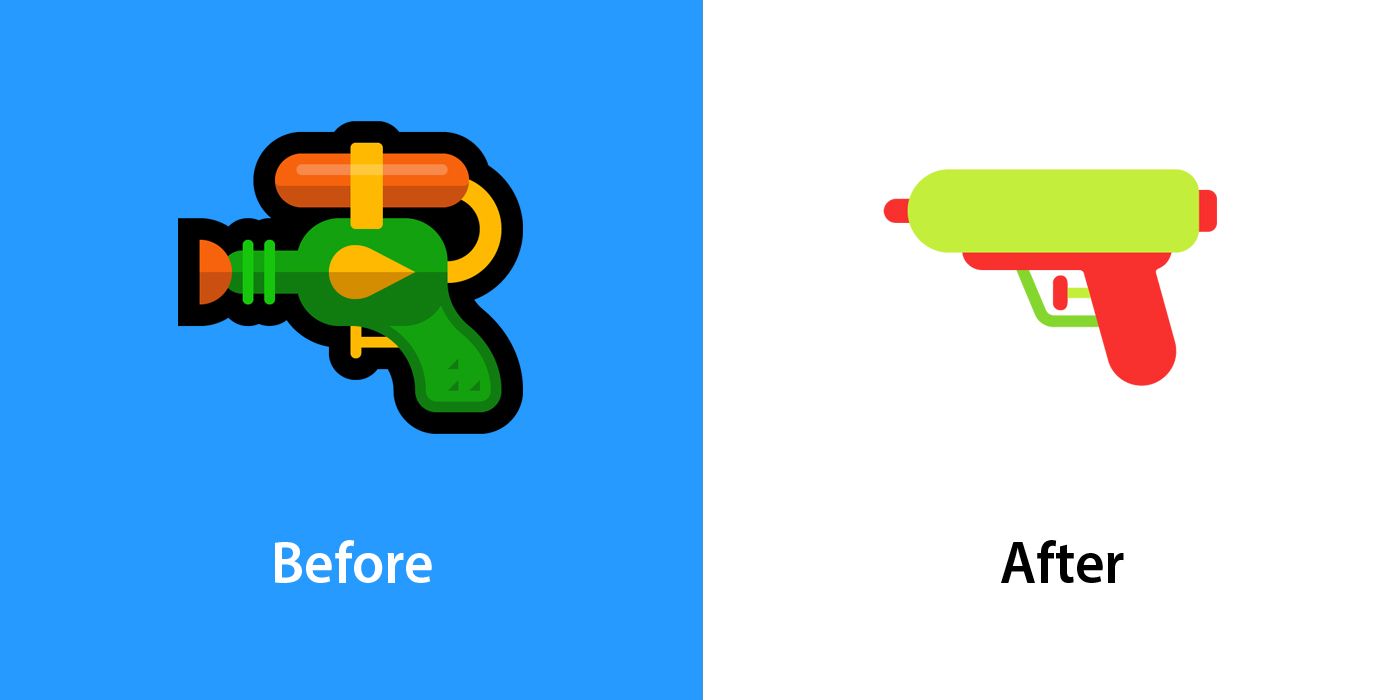 Emojipedia-Windows-11-Fluent-Changelog-Comparison-Water-Pistol