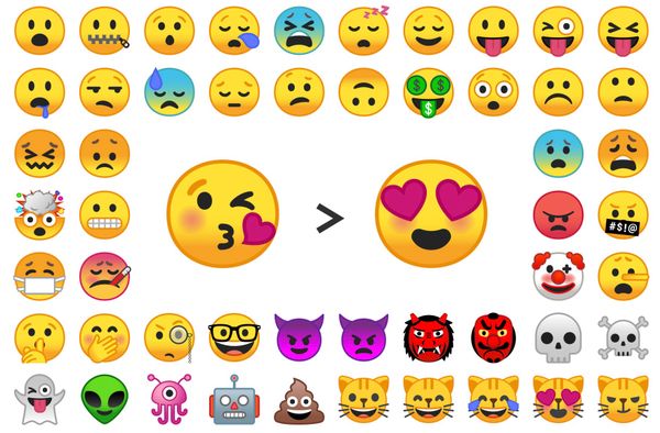 Blowing Kiss Beats Heart-Eyes in New Google Stats