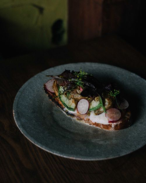 Harissa & Mozzarella Tartine by Rimpei Yoshikawa of Pignon