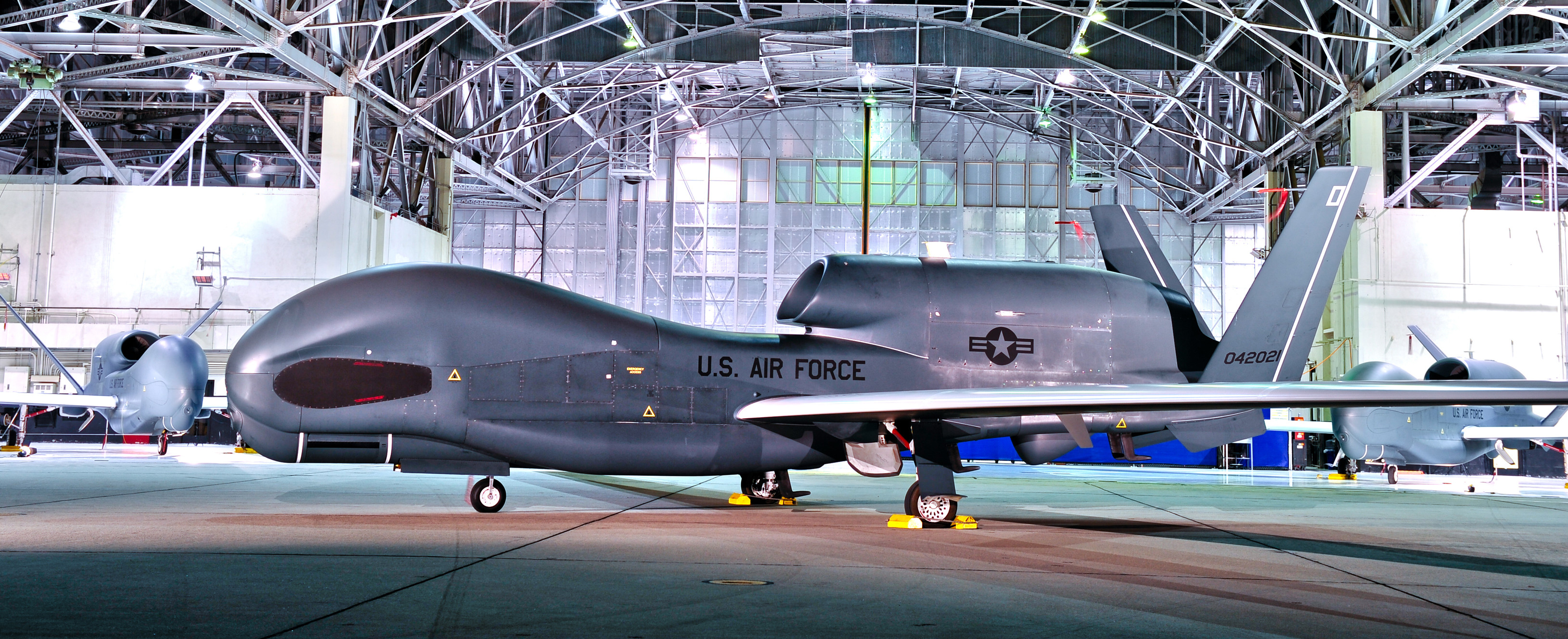 ASIP Block 30M RQ-4B Global Hawk glamour shoot at Edwards Hangar