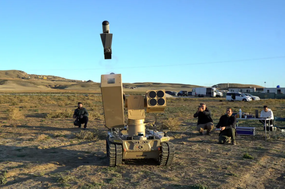 Turkish UGV Test-Fires Kamikaze Drones