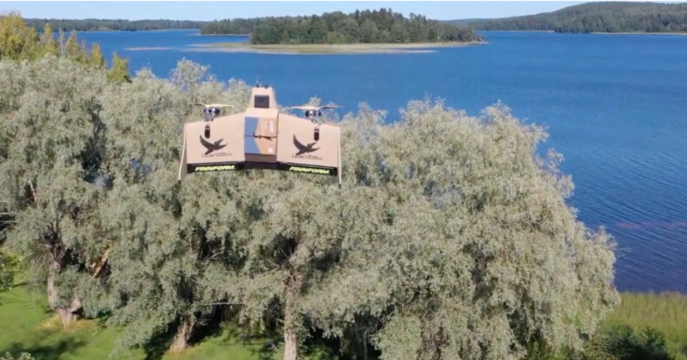 Finland Trials Drone Newspaper Delivery to Lake Island Residents