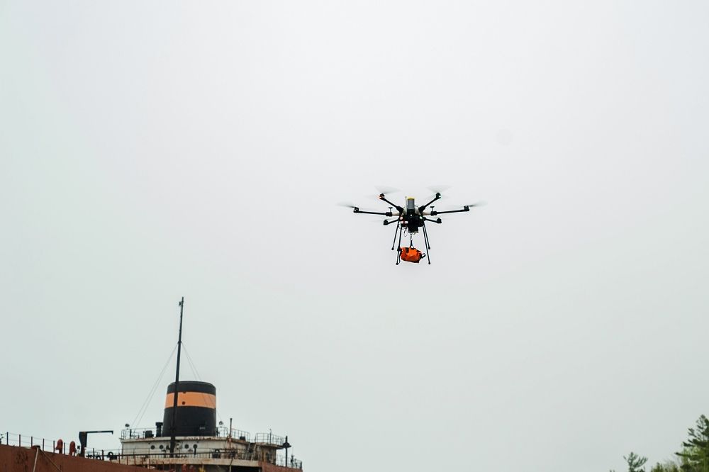 Skyports Conducts Proof-of-Concept Shore-to-Ship Drone Deliveries in Michigan’s Great Lakes Region