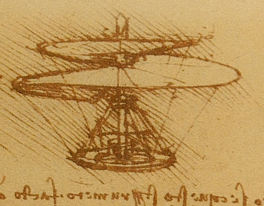 da Vinci's 500-Year-Old Aerial Screw Drawing Could Inform New, Quieter Drone Design