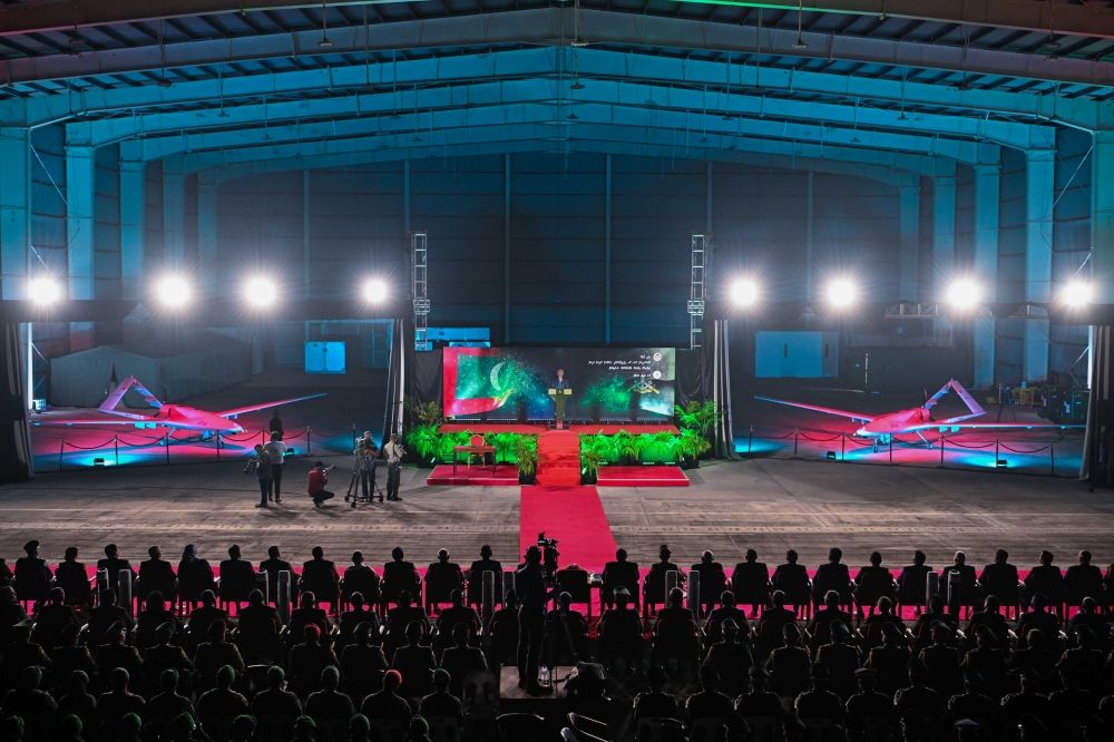 Maldives President Launches National Defense Force Bayraktar TB2 Drones