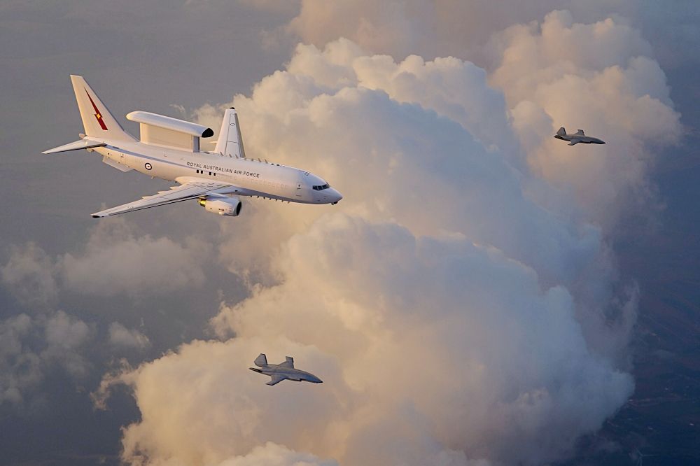 Boeing, RAAF Demonstrate MQ-28 Teaming with E-7A Wedgetail