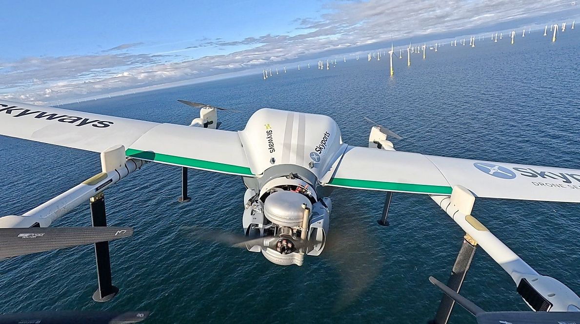 Skyways Powers Cargo Deliveries to Offshore Windfarm