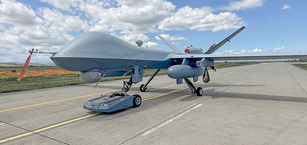 Robot Tug Could Save MQ-9 Reaper Maintainers Time, Money, and Risk