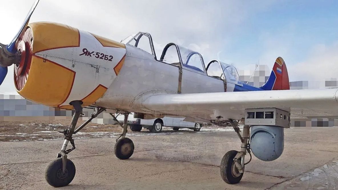 Russia Tests Shotgun-Armed Yak-52 Trainer Aircraft to Down Ukrainian Drones