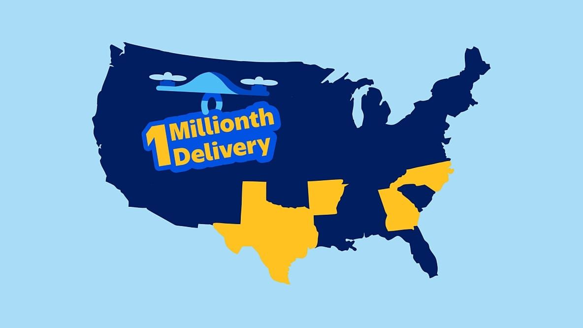 Walmart Celebrates One Million Drone Deliveries
