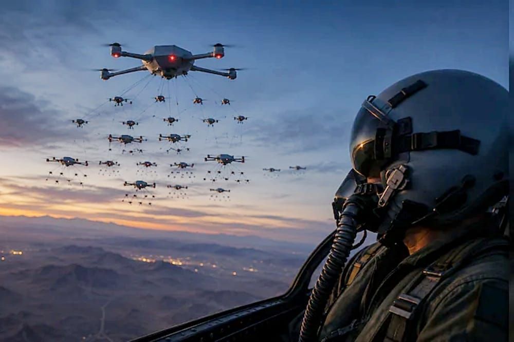 Downed US Pilot Reported Seeing Iranian Drones Swarm in ‘Jellyfish’ Formation