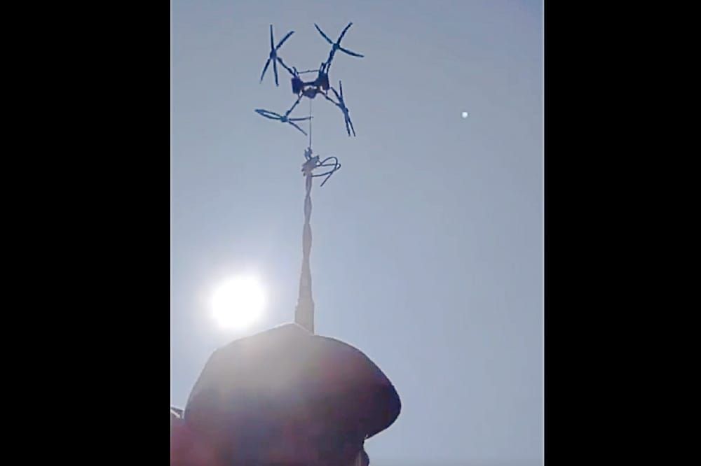 Farmer Commutes 1 Mile to his Banana Plantation by Drone