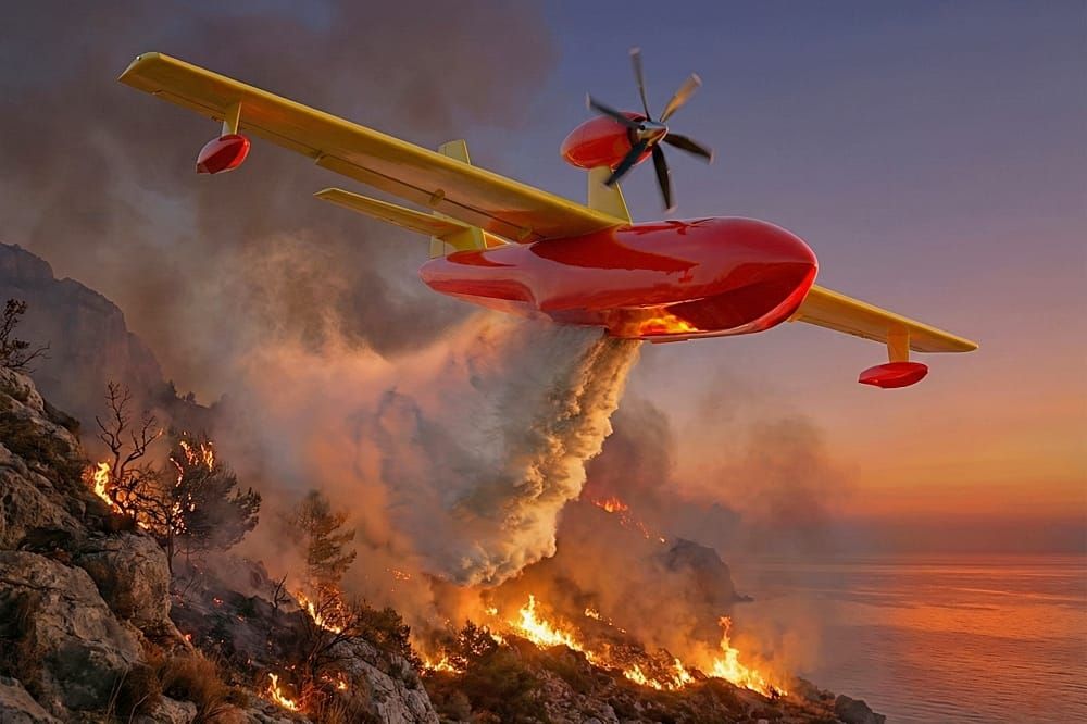 Marcos Aerospace Unveils the Quencher Unmanned Aerial Firefighter Concept