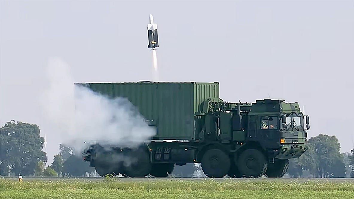 Rheinmetall Launches New Containerized Loitering Munition From Moving Truck