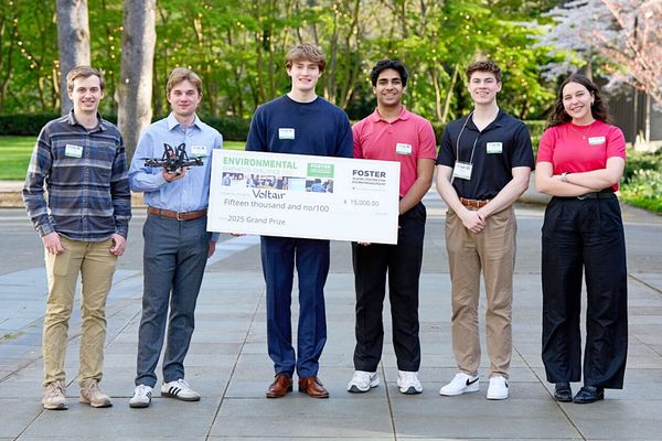 Self-Charging Drones for Power Line Inspections Win Top Prize at UW Enviro Innovation Contest