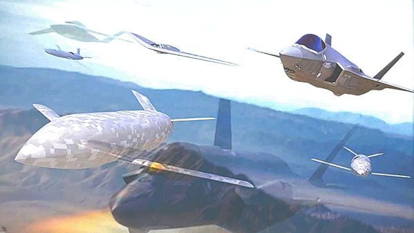 F-35 pilots and Navy Collaborative Combat Aircraft Train Tactics