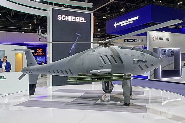Schiebel Camcopter S-301 VTOL UAV at UMEX 2026