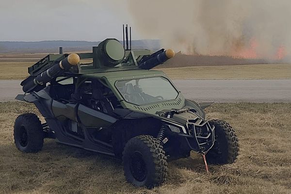 Hellfire-Armed Drone-Killing Buggy Appears In Ukrainian Service
