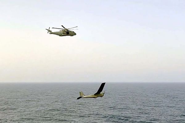 UK Royal Navy uses Puma Drone as ‘Flying Eyes’ for Merlin Helicopter