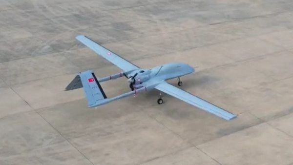 Bayraktar TB3 Deck-Folding Wing UAV First Flight