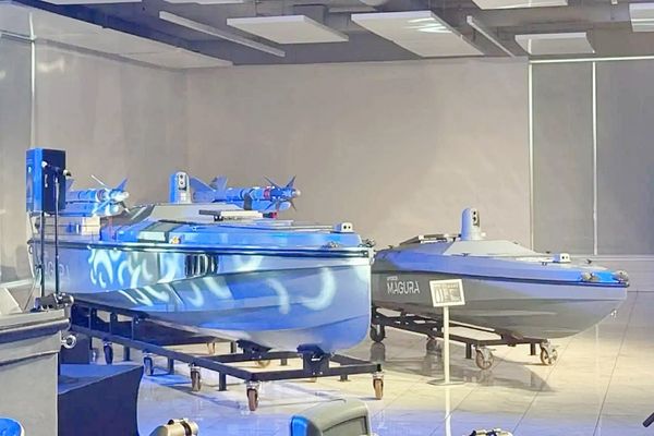 Ukraine’s AIM-9 Sidewinder-Armed Magura-7 Drone Boat on Display