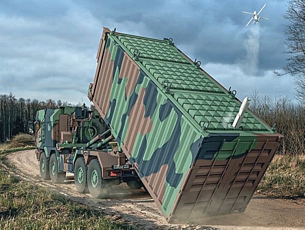 Shipping Container Launcher Packing 126 Kamikaze Drones
