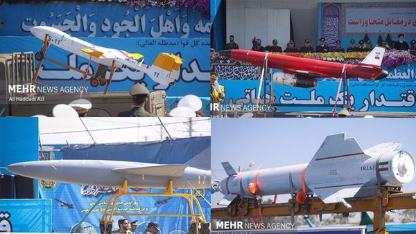 Iran Unveils New Drones at National Army Day Parade