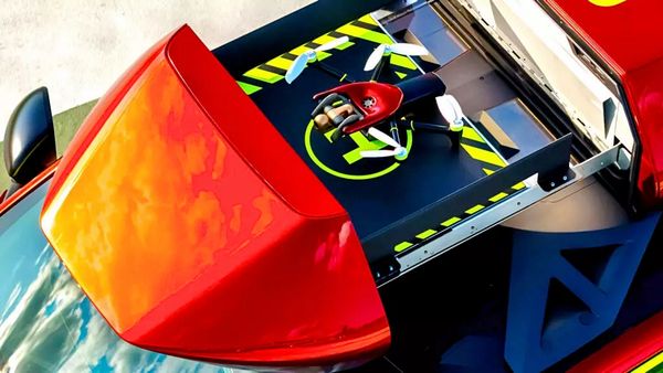 Renault Fire Rescue Prototype Launches Drones