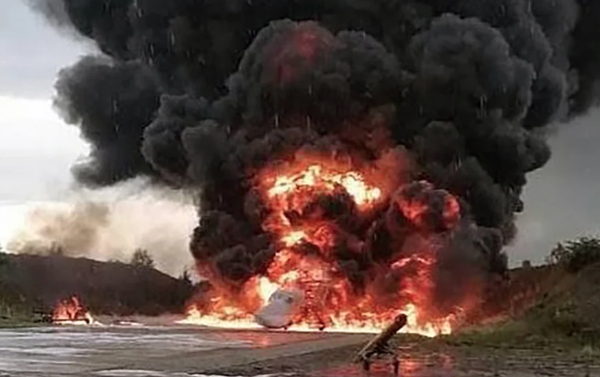 Tu-22 Backfire Destroyed in Drone Strike Deep Inside Russia