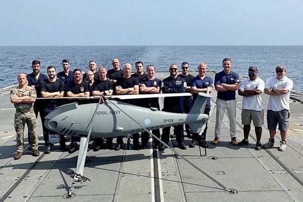 UK Royal Navy Peregrine Helicopter Drone Conducts First Operation in Gulf