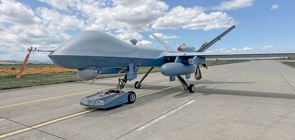 Robot Tug Could Save MQ-9 Reaper Maintainers Time, Money, and Risk