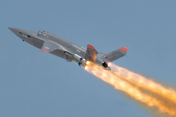 U.S. Air Force F-16C and F-15E Control Multiple XQ-58 Drones