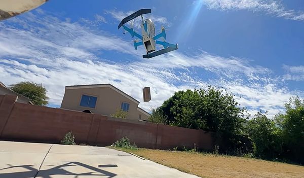 Amazon Delivery Drones Drop Boxes from 10 Feet in the Air