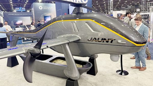 AIRO’s ‘Slowed Rotor’ Hybrid VTOL Long Range Cargo Drone on Show