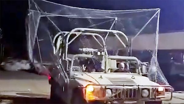 Israel Now Using Netting To Protect Combat Vehicles