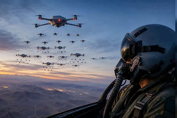 Downed US Pilot Reported Seeing Iranian Drones Swarm in ‘Jellyfish’ Formation