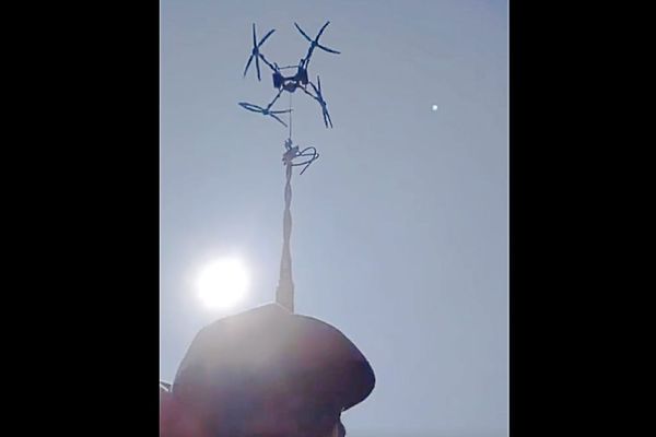 Farmer Commutes 1 Mile to his Banana Plantation by Drone