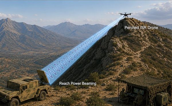Wireless Power Beaming for Perched Drones