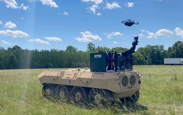 UGV Drone Base Launches Aerial Assets on the Move
