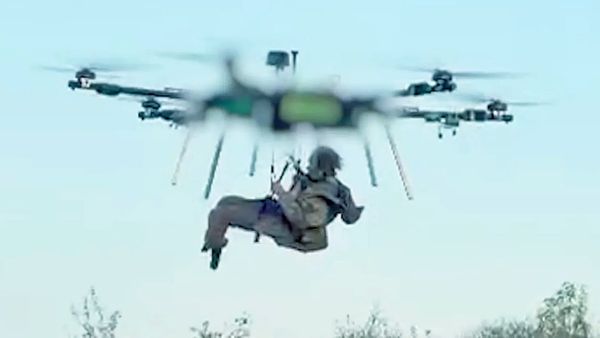 Ukraine Rescues Wounded Soldier from Frontline by Drone