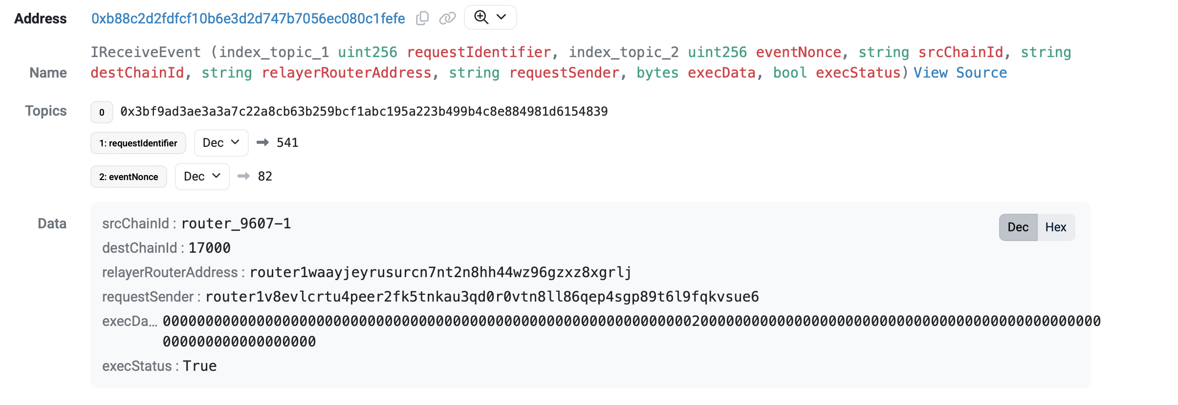 Screenshort1: Packet Verification on the Router Gateway
