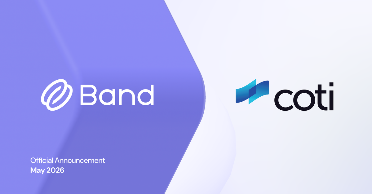 Privacy Powered by Band: Supporting the COTI Privacy Portal Launch
