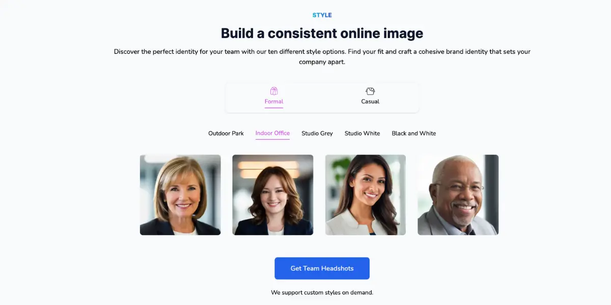 Sales teams can easily create a consistent online image