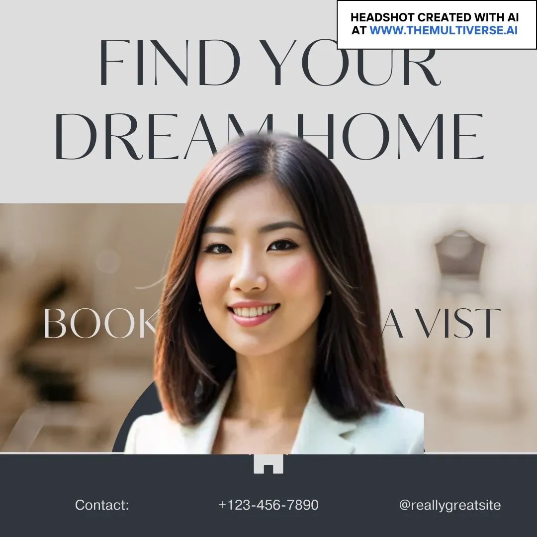 Headshot for real estate agent, smiling, woman
