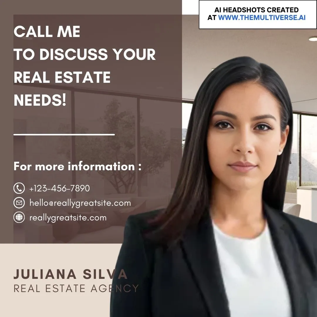 Headshot for real estate agent, minimal, brown