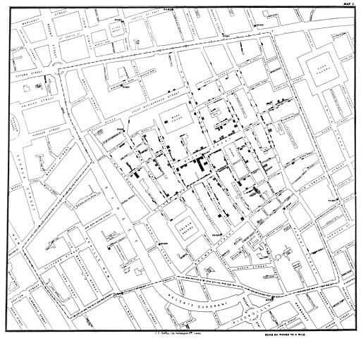 Compiling data from the 1854 cholera outbreak in Soho
