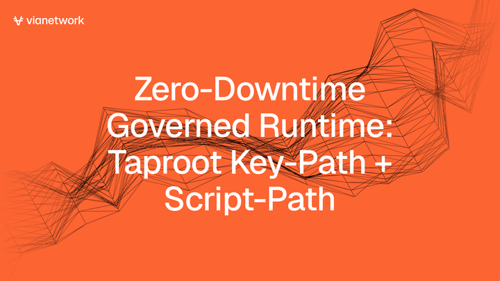 Zero-Downtime Governed Runtime: Taproot Key-Path + Script-Path