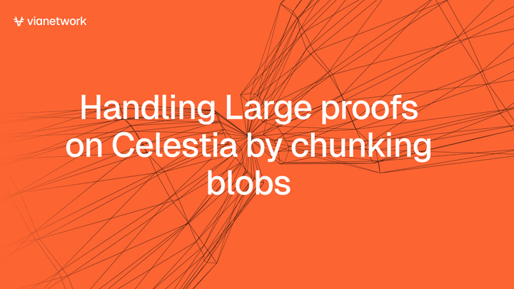 Handling Large proofs on Celestia by chunking blobs
