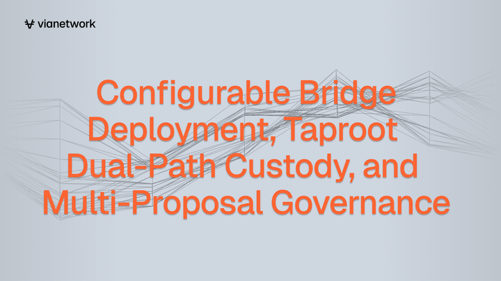 Configurable Bridge Deployment, Taproot Dual-Path Custody, and Multi-Proposal Governance