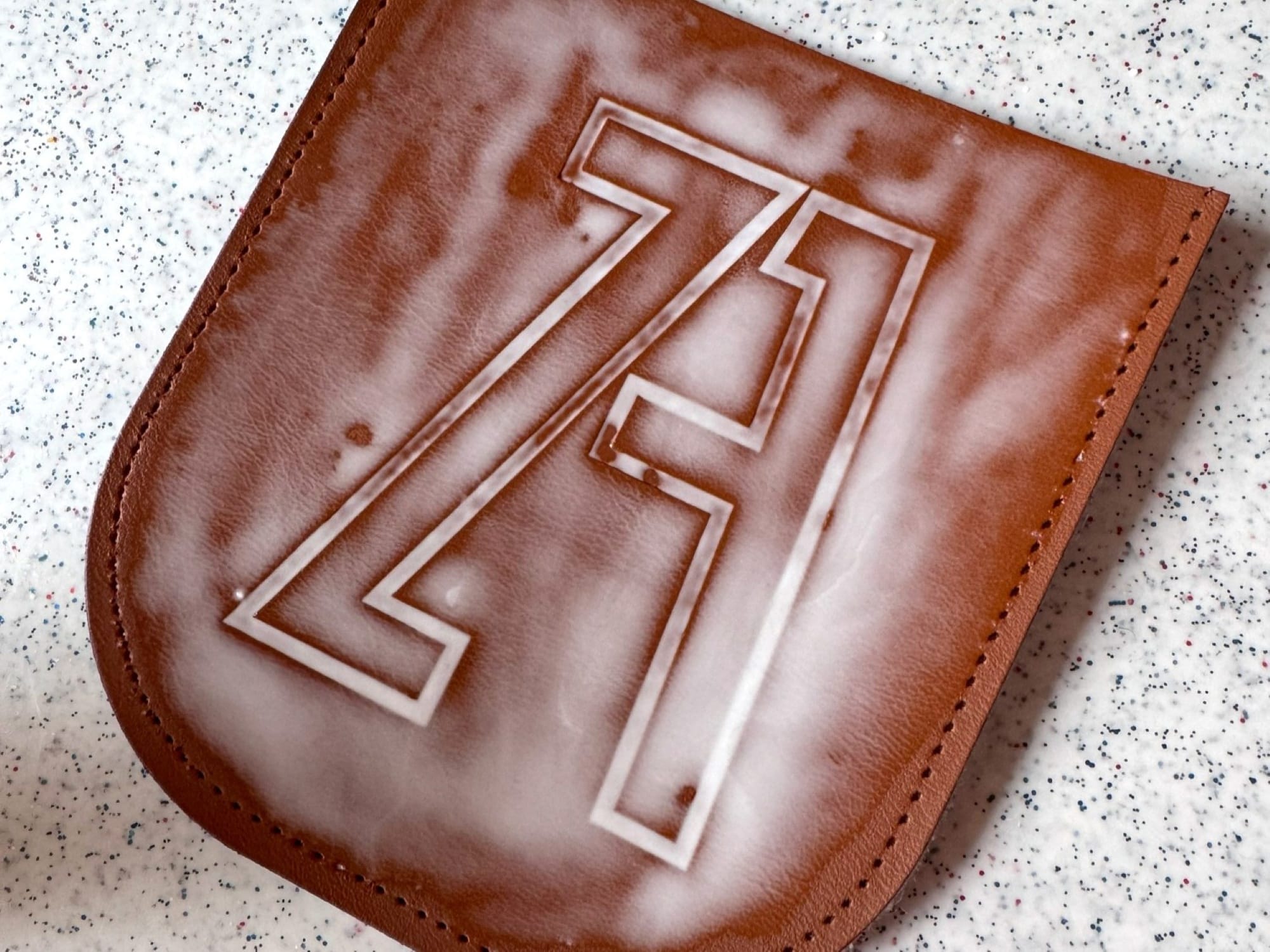 Original pocket coverd with a glue